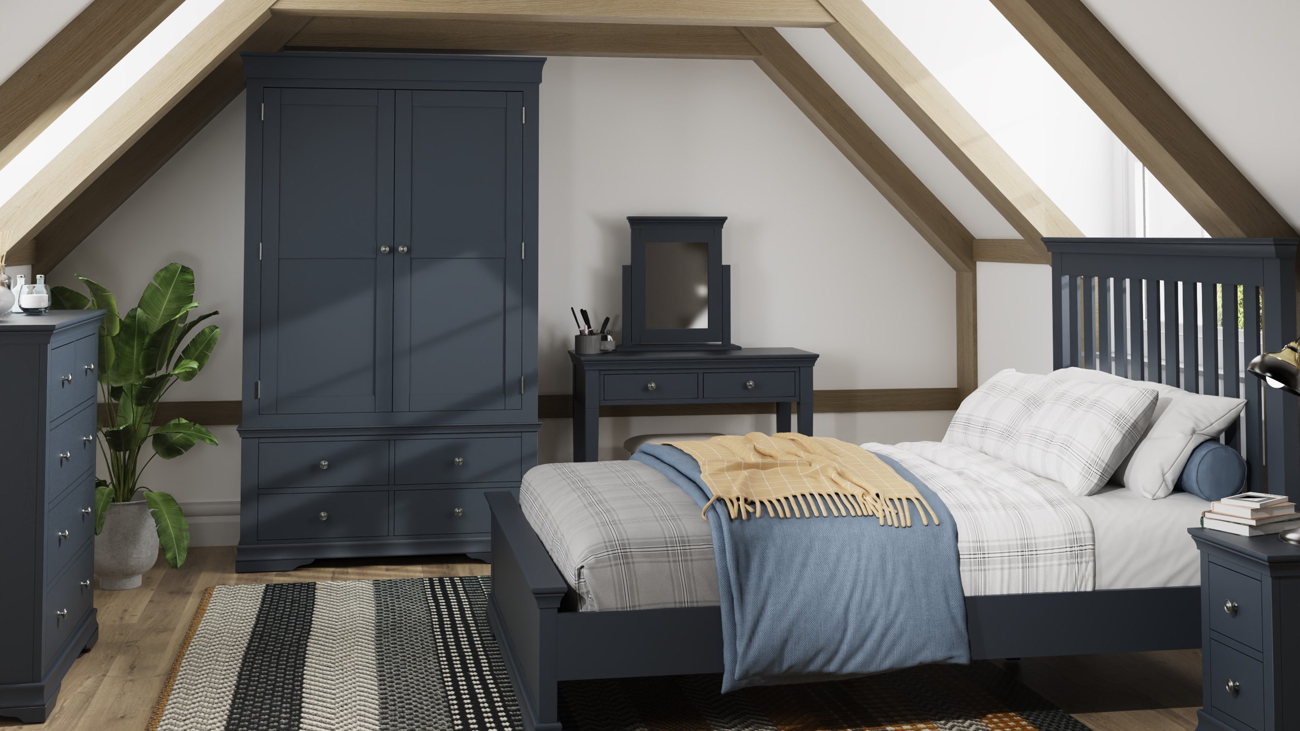 Rustique Home Burnham Grey Painted Oak Collection