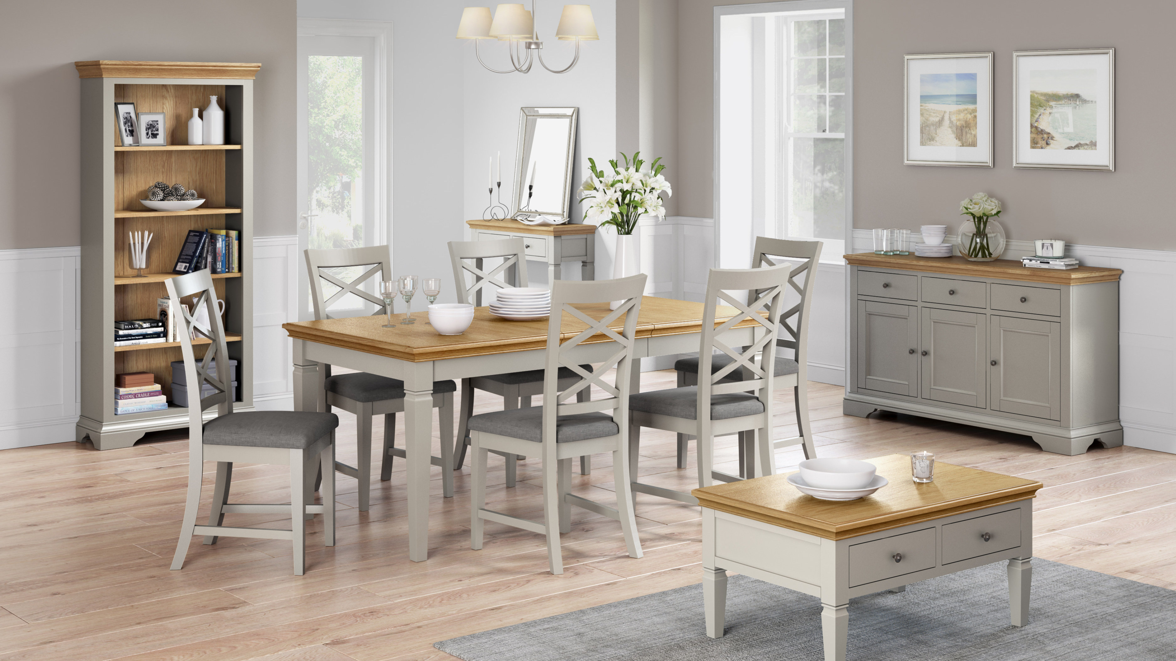 Rustique Home Sicily Painted and Natural Oak Collection