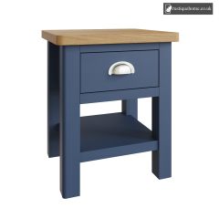 Chelsea Blue 1 Drawer Lamp Table
