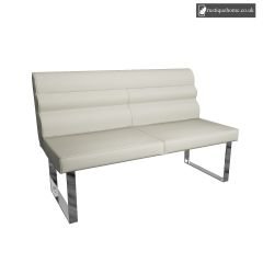 Stylo Dining 1.4M Dining Bench With Back In Taupe