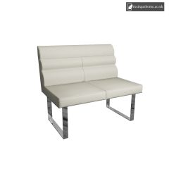 Stylo Dining 1M Dining Bench With Back In Taupe