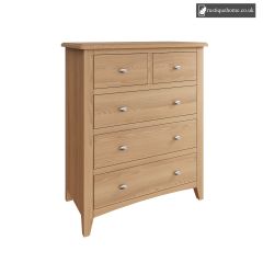 Modern Oak Lite 2 Over 3 Chest