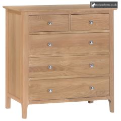 Light Oak 2 Over 3 Chest