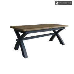 Extending Denham Blue 2.0M Cross Leg Dining Table