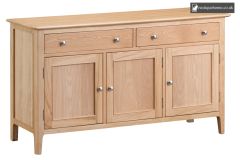 Light Oak 3 Door Sideboard