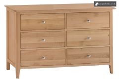 Light Oak 6 Drawer Chest
