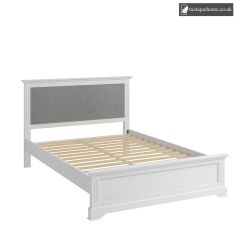 Ivory White Double 4ft 6in Bed
