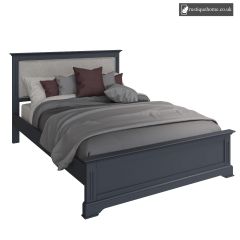 Midnight Grey Double 4ft 6in Bed