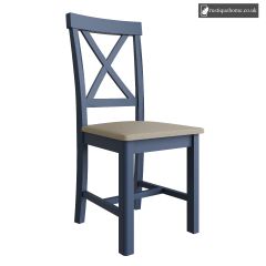 Chelsea Blue Chair - Blue and Light Oak