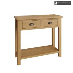 Rustic Oak Console Table