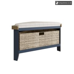 Denham Blue Corner Hall Bench