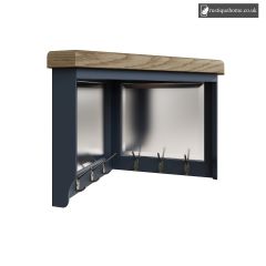 Denham Blue Corner Hall Bench Top