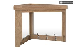 Smoked Oak Corner Hall Bench Top