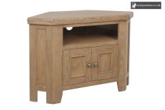 Smoked Oak Corner TV Unit