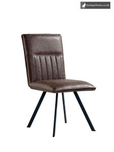 Chair Collection Dining Chair - Brown and Graphite