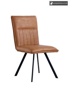 Chair Collection Dining Chair - Tan and Graphite