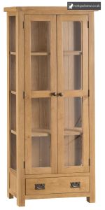 Modern Oak Display Cabinet