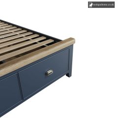 Denham Blue Double 4ft 6in Drawer Footboard And Side Rails Set