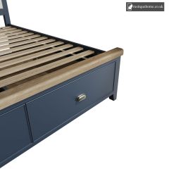 Denham Blue Super Kingsize 6ft Drawer Footboard And Side Rails Set