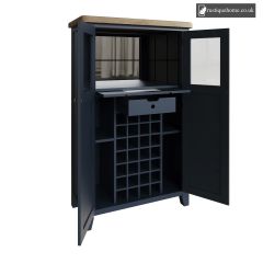 Denham Blue Drinks Cabinet
