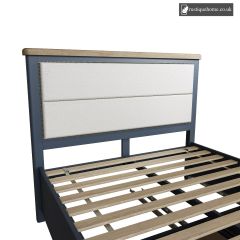 Denham Blue Kingsize Double 5ft Fabric Headboard