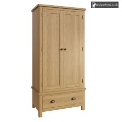 Rustic Oak Gents Wardrobe