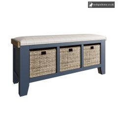 Denham Blue Hall Bench