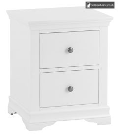 Burnham White Large Bedside