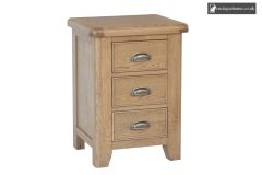 Smoked Oak Large Bedside Cabinet