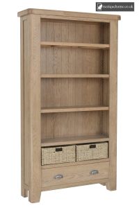 Smoked Oak Large Bookcase