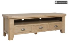 Smoked Oak Large TV Unit