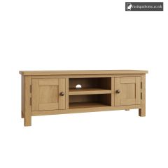 Rustic Oak Large TV Unit