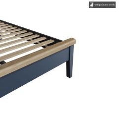 Denham Blue Double 4ft 6in Low End Footboard And Side Rails Set