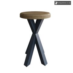 Denham Blue Round Side Table