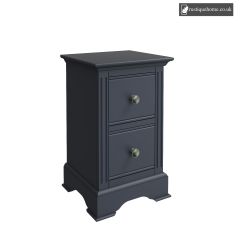 Midnight Grey Small Bedside hand painted side view