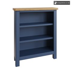 Chelsea Blue Small Wide Bookcase