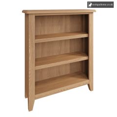 Modern Oak Lite Small Wide Bookcase