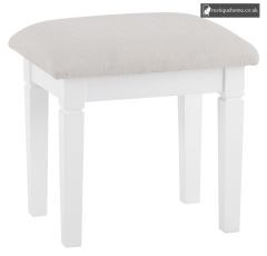 Burnham White Collection Stool