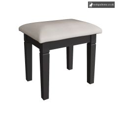 Burnham Midnight Grey Collection Stool