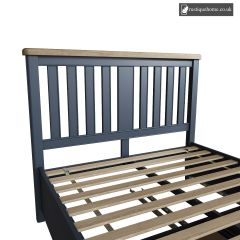 Denham Blue Kingsize Double 5ft Wooden Headboard